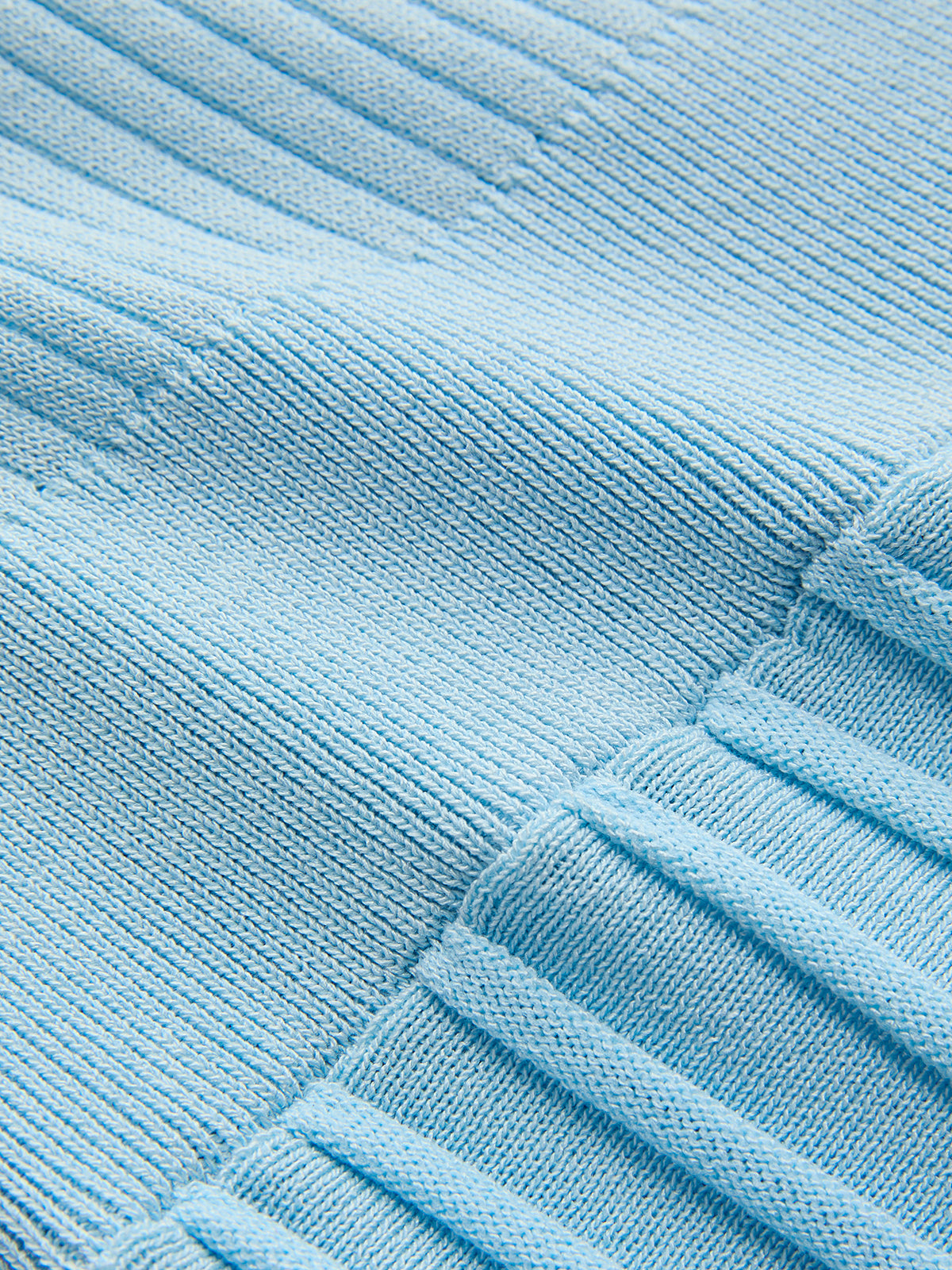 Robe longue en maille côtelée à manches longues