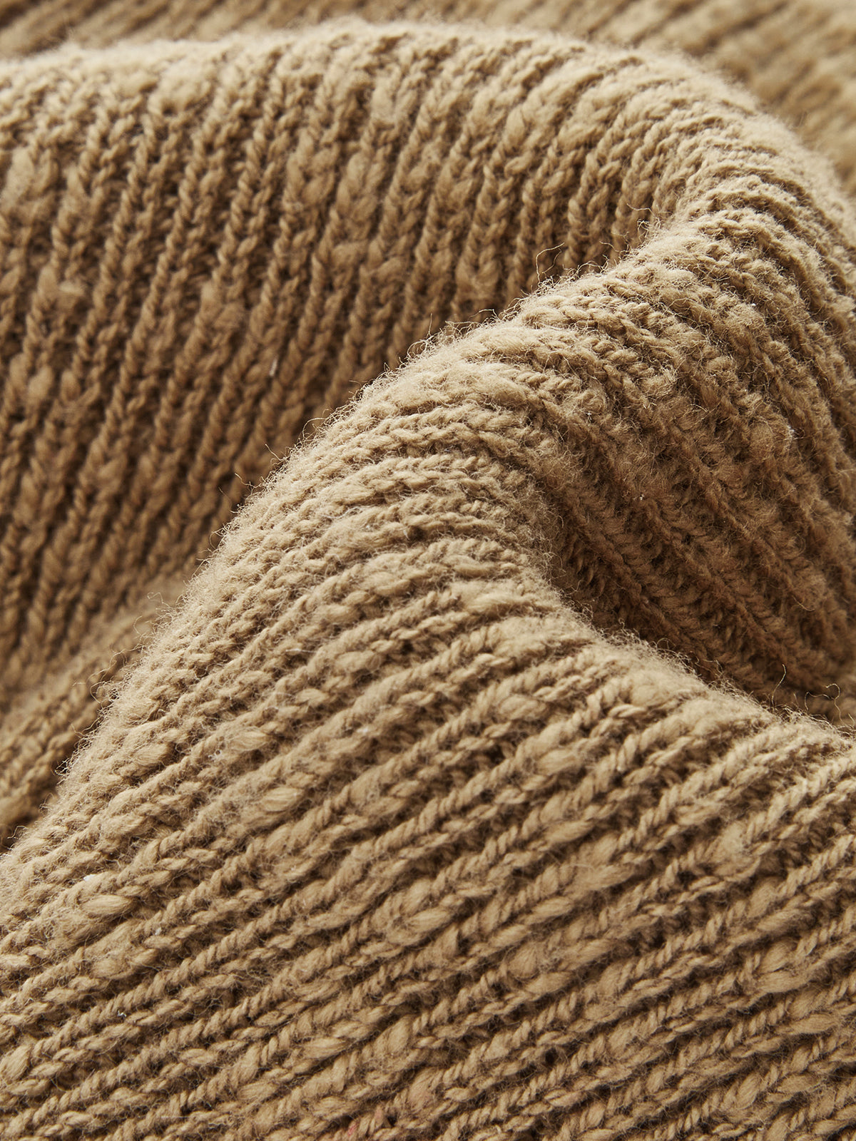 Neckholder-Wickel-Strick-Top mit kurzen Ärmeln