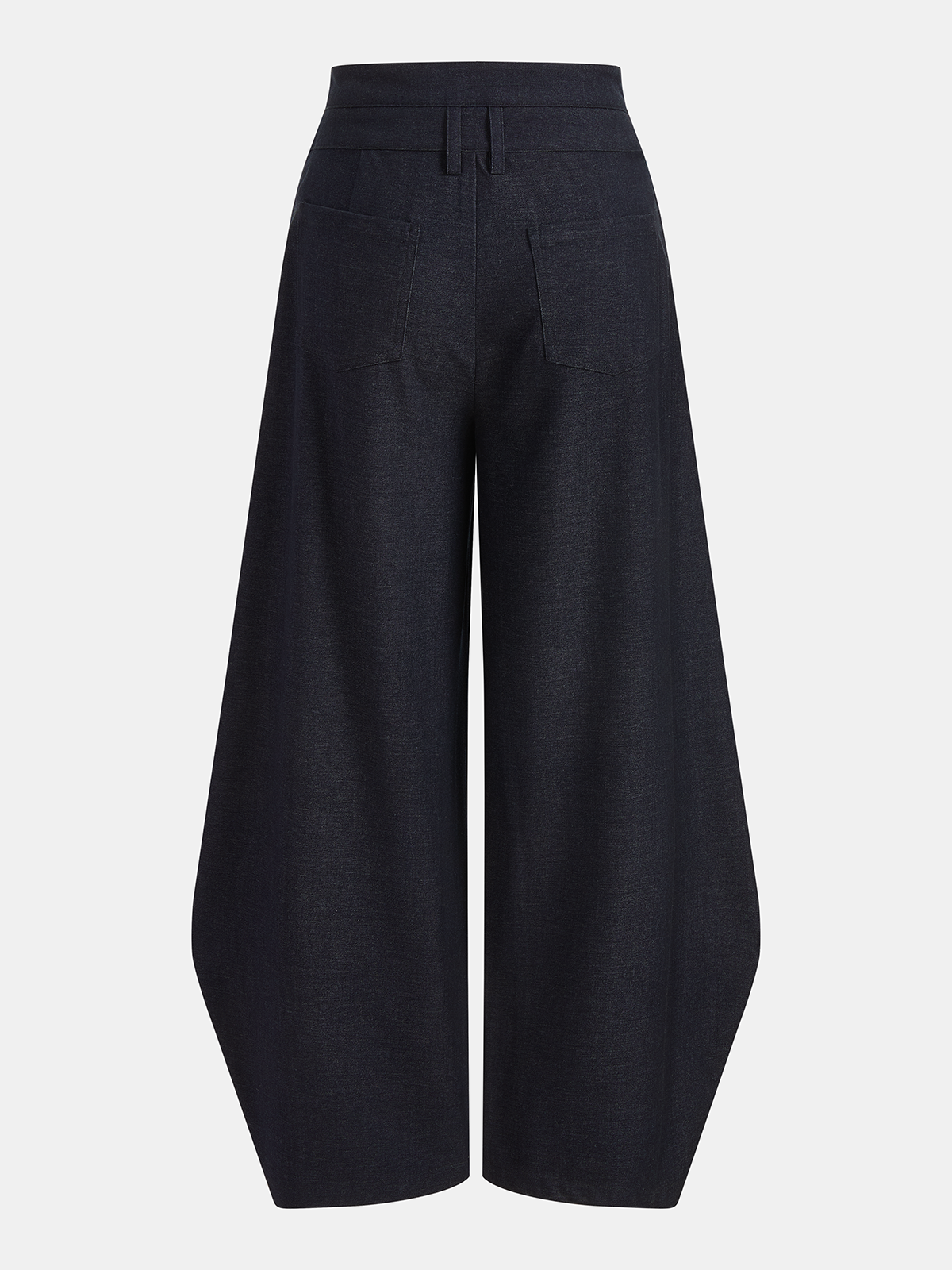 Pantalon large asymétrique cache-cœur