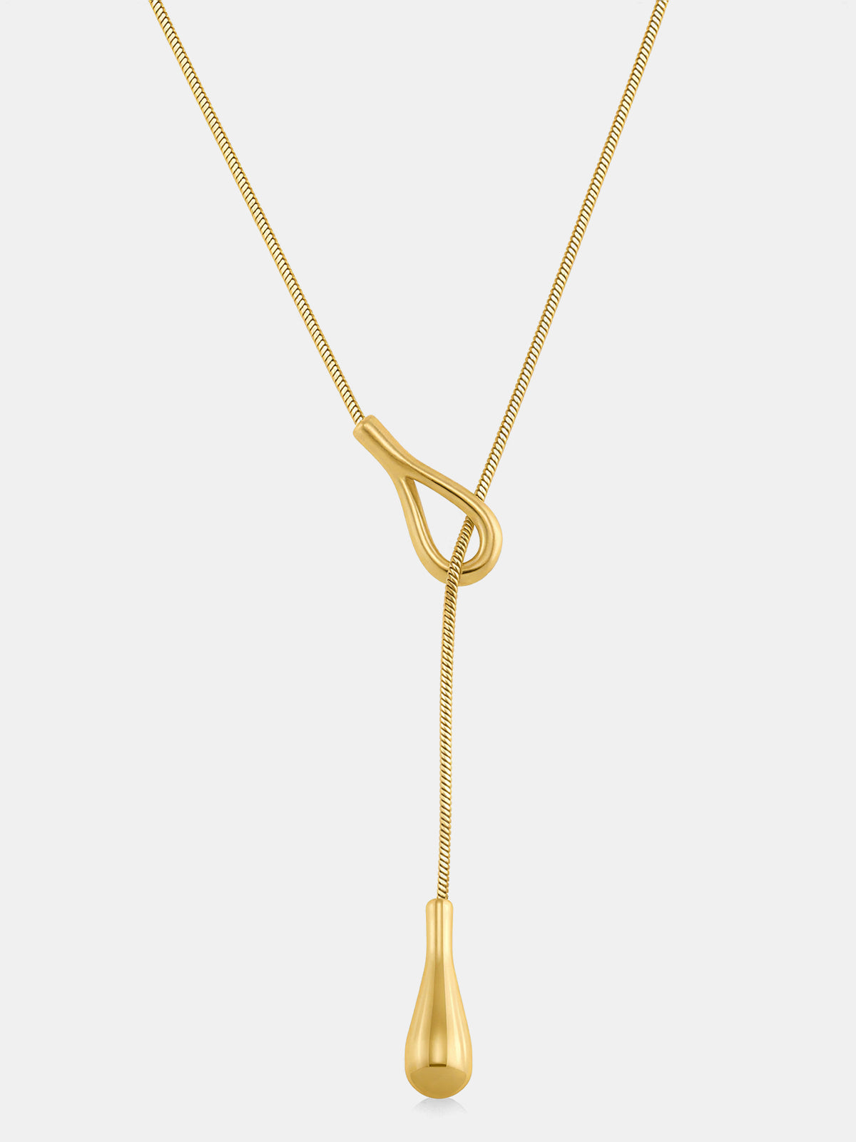 Teardrop Lariat Y-Halskette