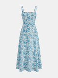 Maxikleid mit Blumenmuster und Spaghettiträgern
