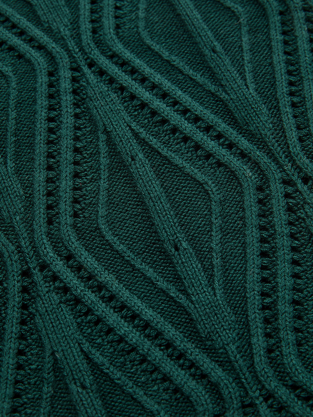 Geometric Cable Knit Sleeveless Top