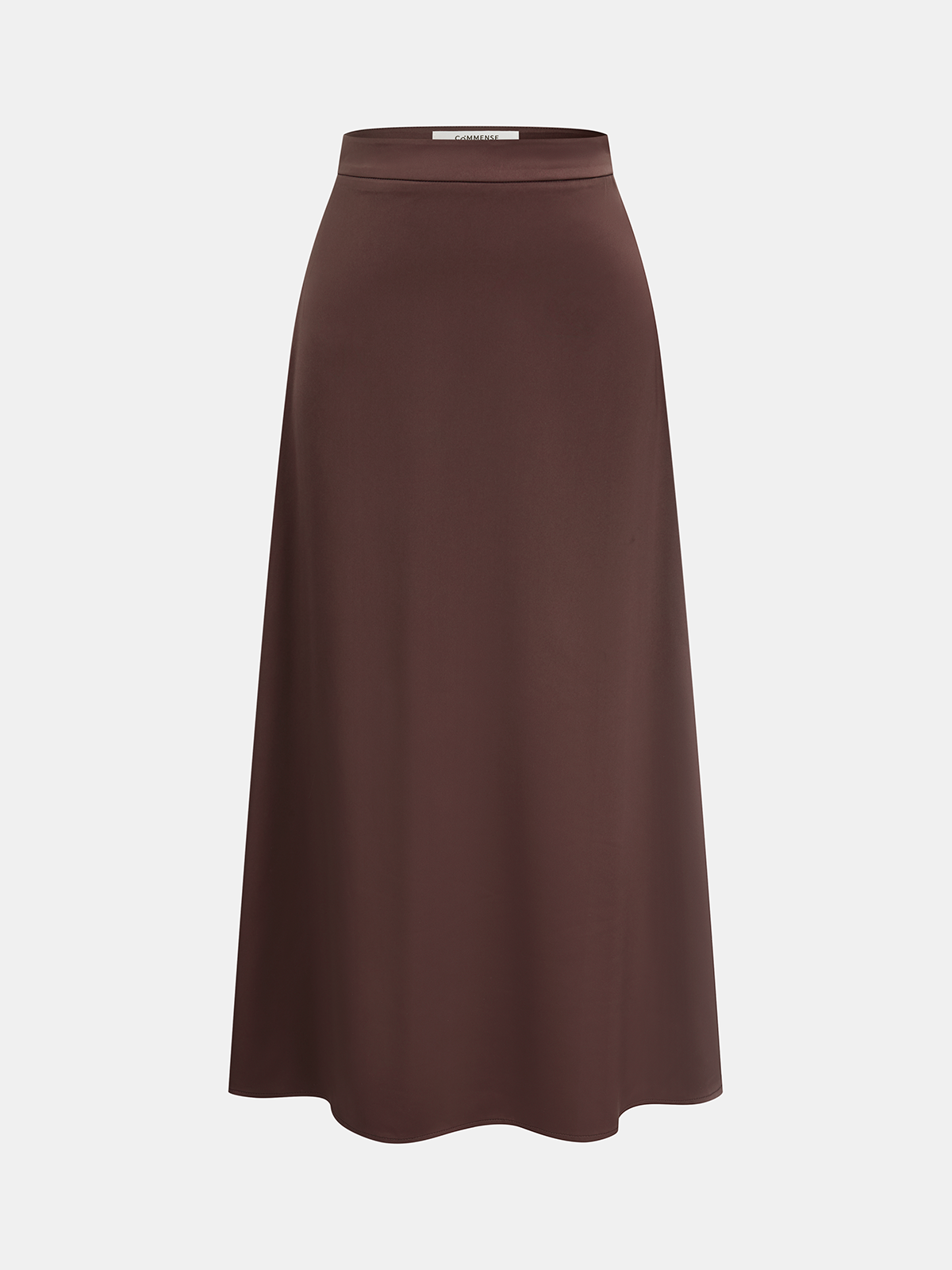 Ensemble haut drapé asymétrique et jupe midi