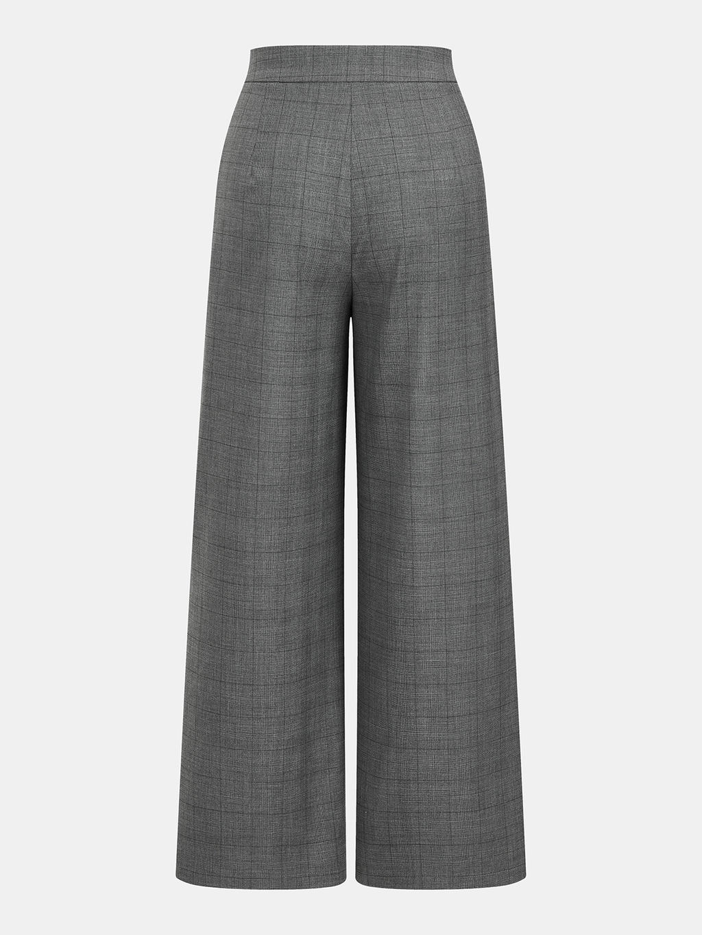 Plaid Lace Trim Strapless Top & Pants Set