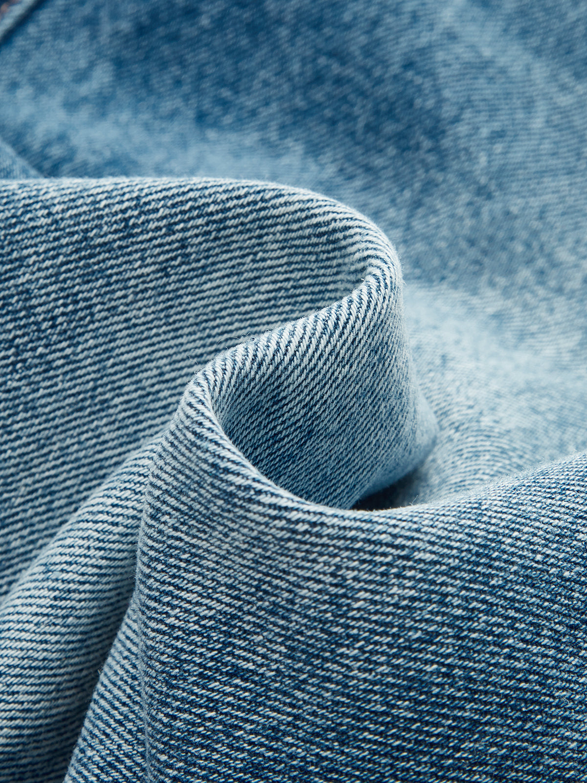 Pantalon en jean taille haute à jambe large