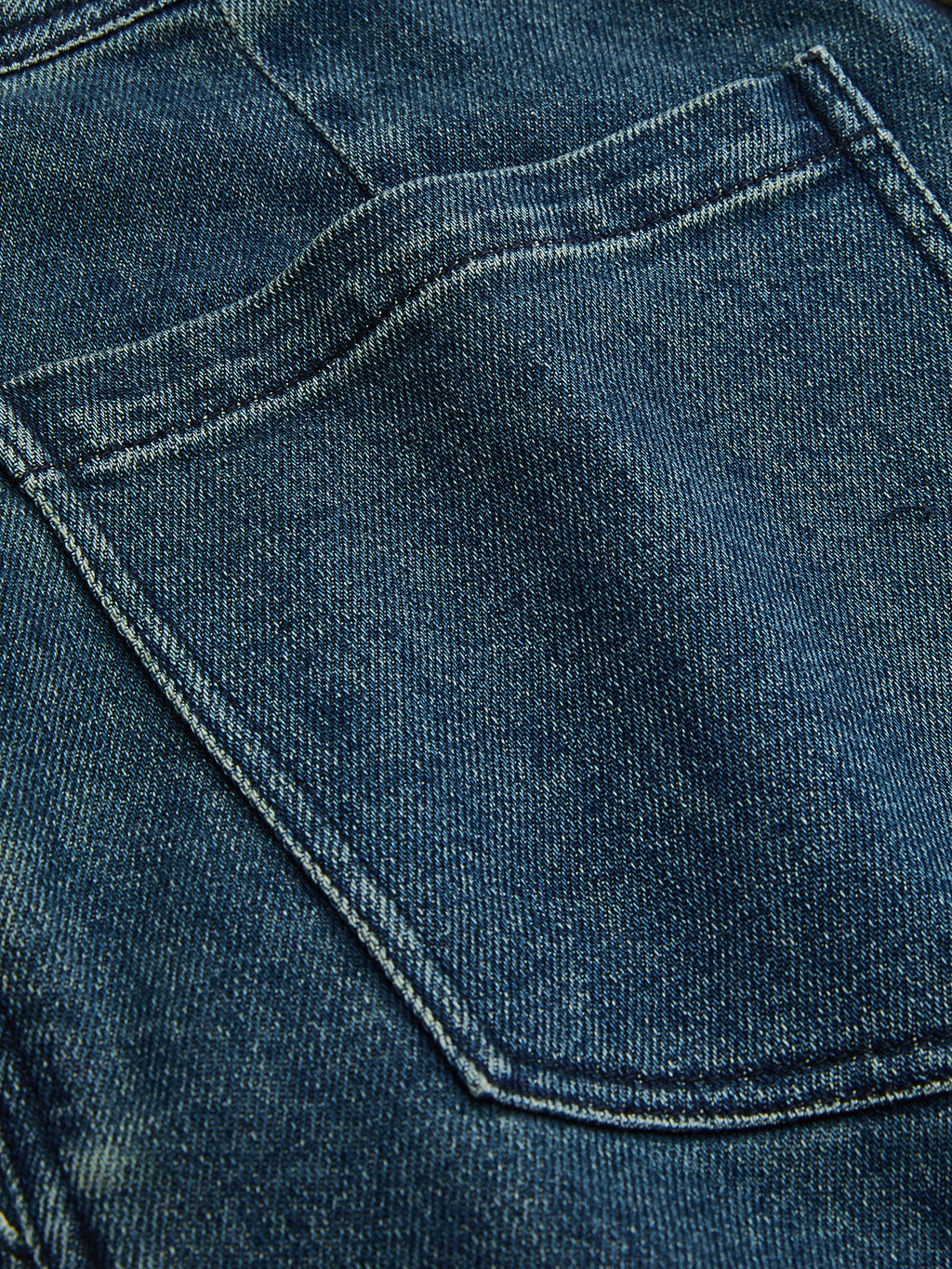 High-Waist Wide-Leg Denim Pants