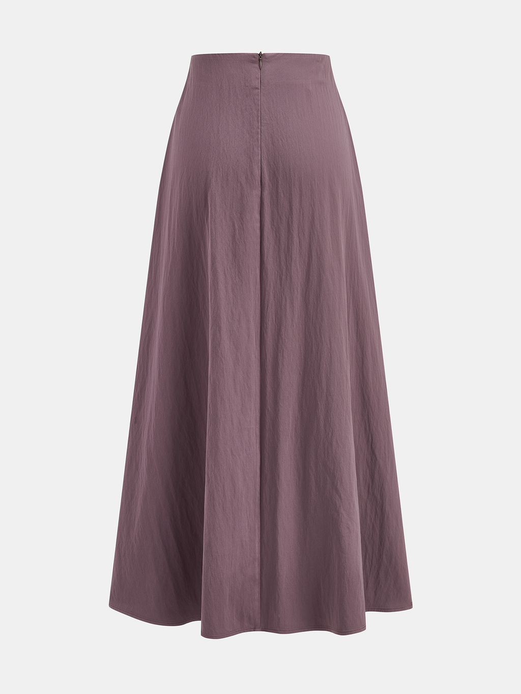 Jupe longue évasée boutonnée en mélange de coton