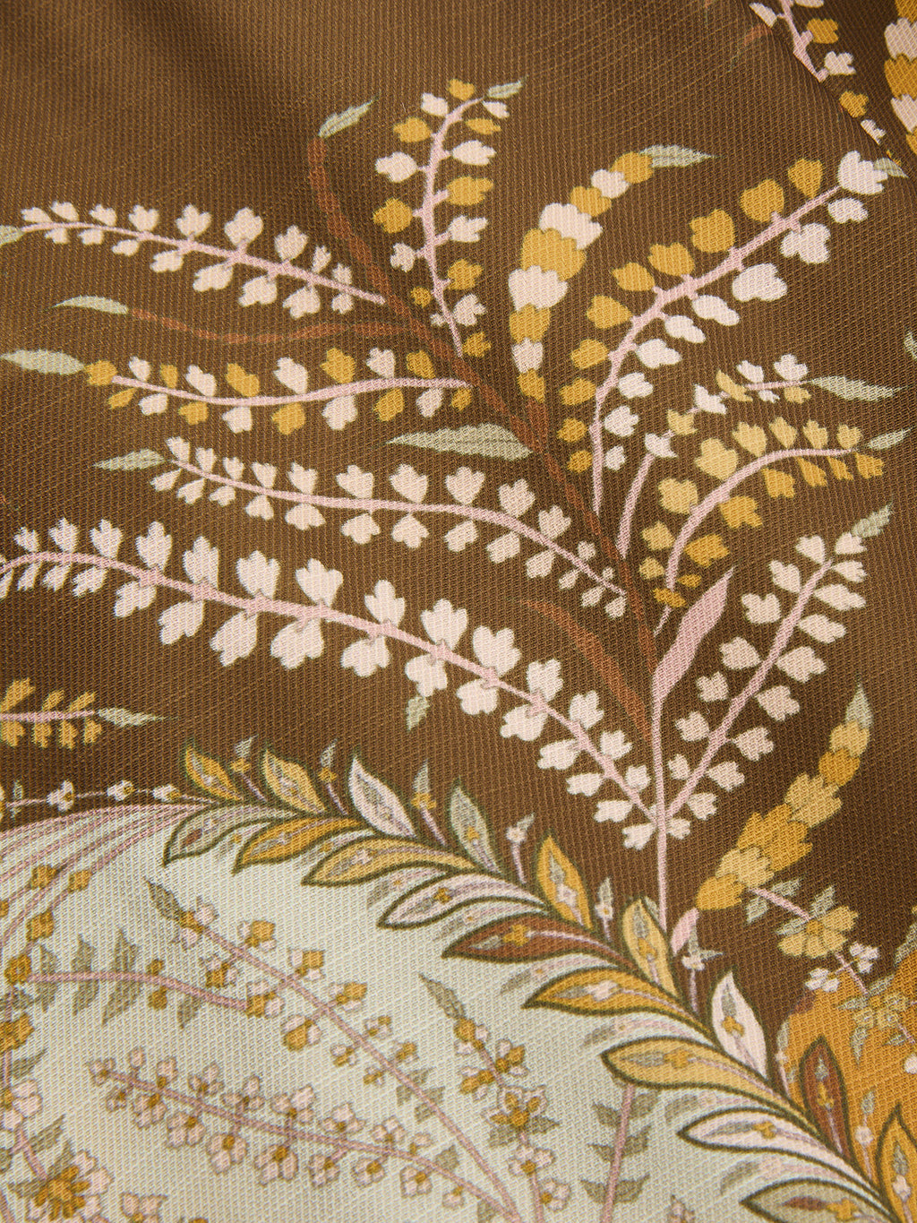 Maxikleid mit Paisley-Print und Bindedetail