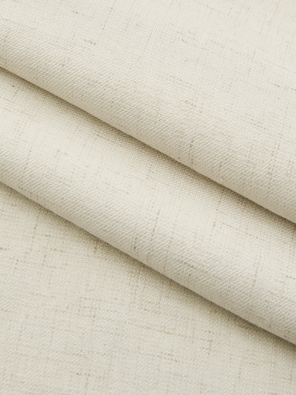 Pantalon large taille haute en coton et lin
