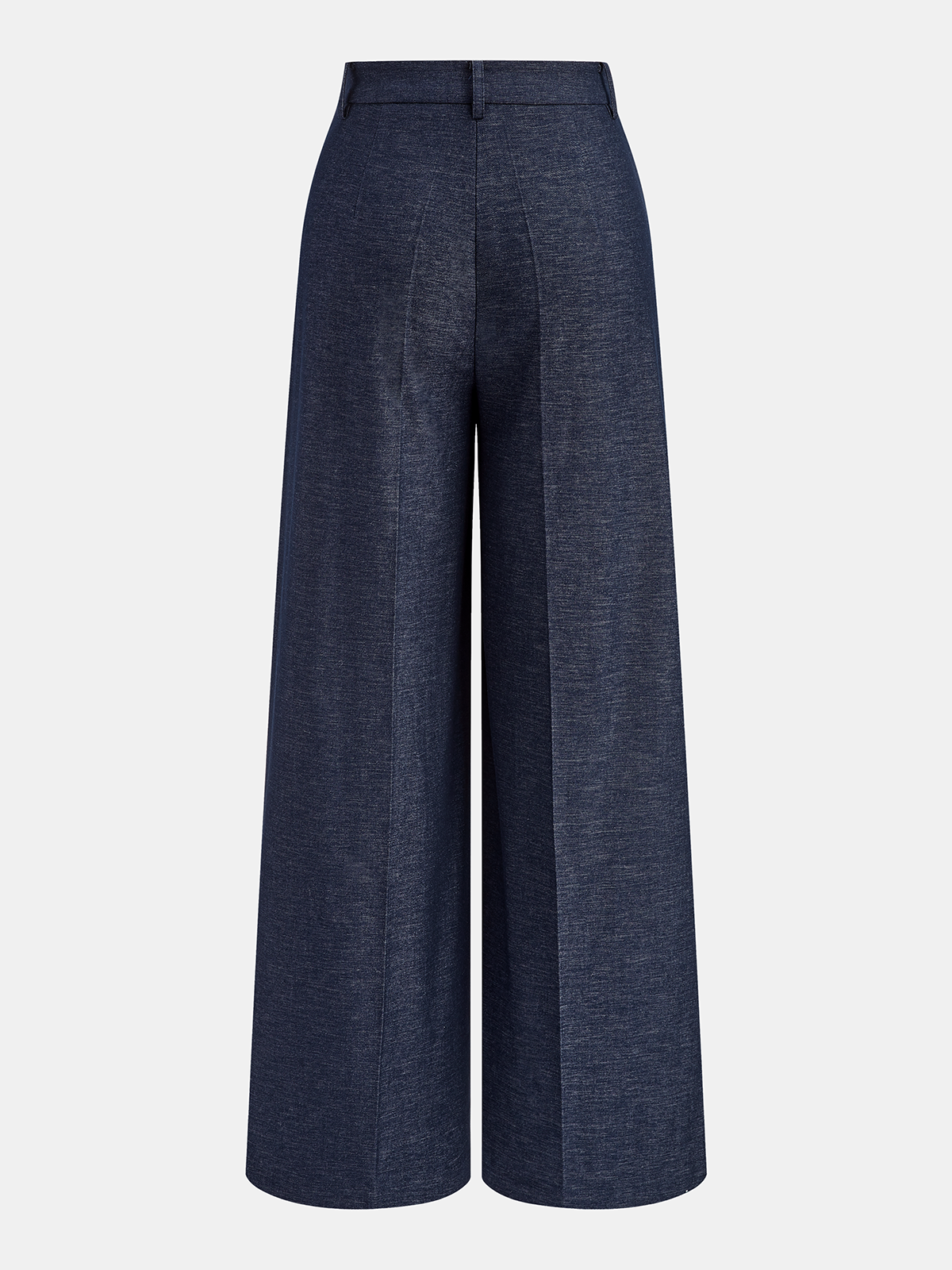 Pantalon large asymétrique cache-cœur à traîne