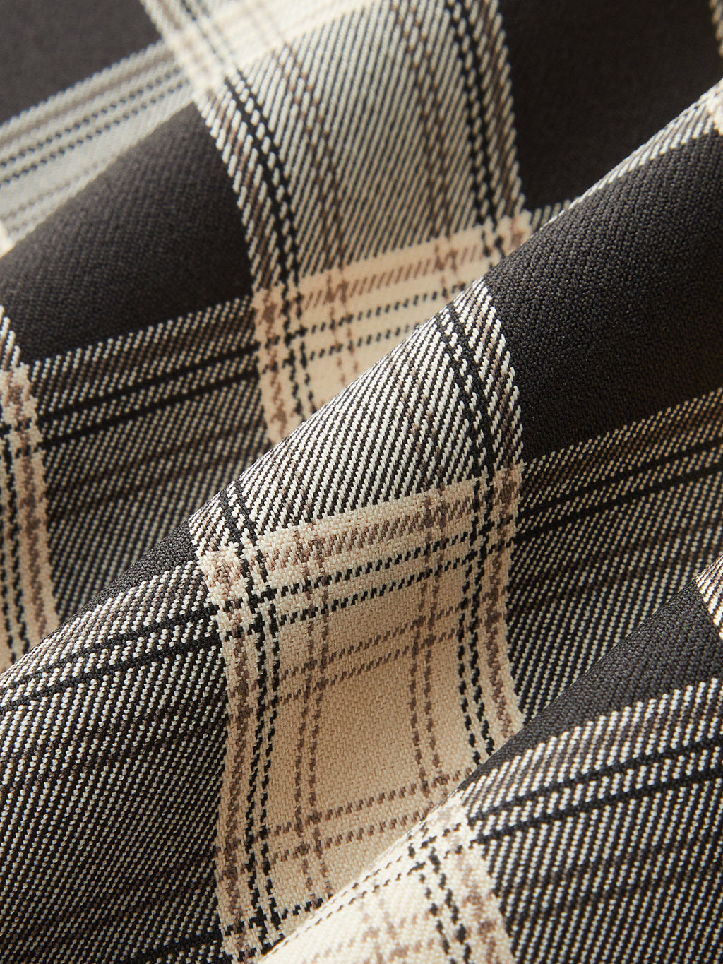 Robe longue asymétrique à carreaux avec fente