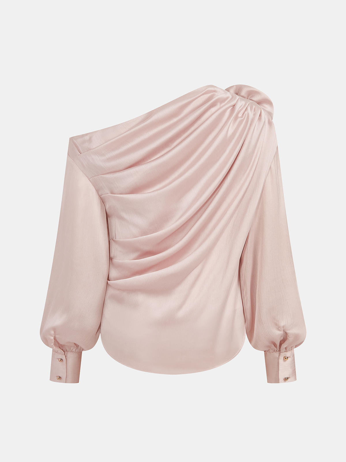 Ensemble haut asymétrique et mini-jupe rose 3D