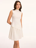 Sleeveless Knit Top & Pleated Mini Skirt Set