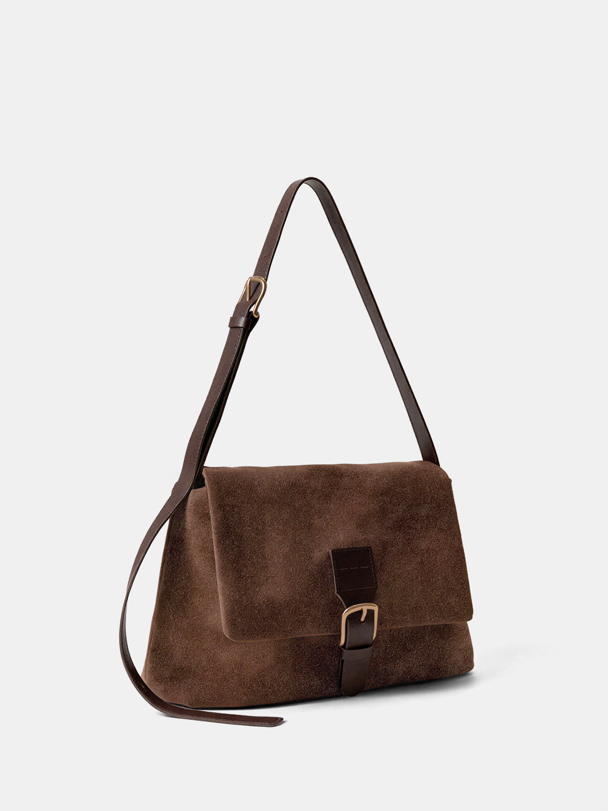 Sac bandoulière effet daim