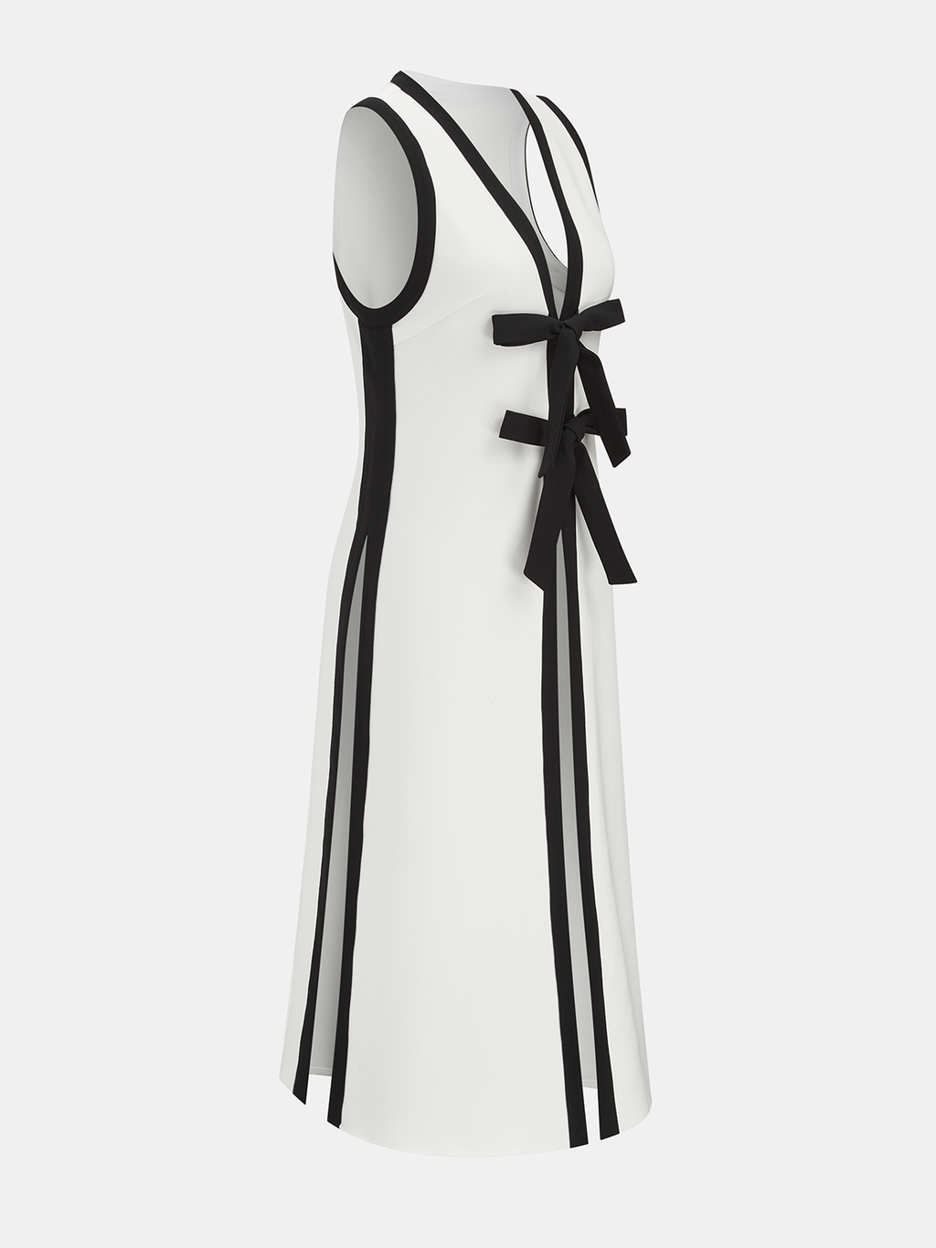 Ensemble gilet long et pantalon avec nœud papillon
