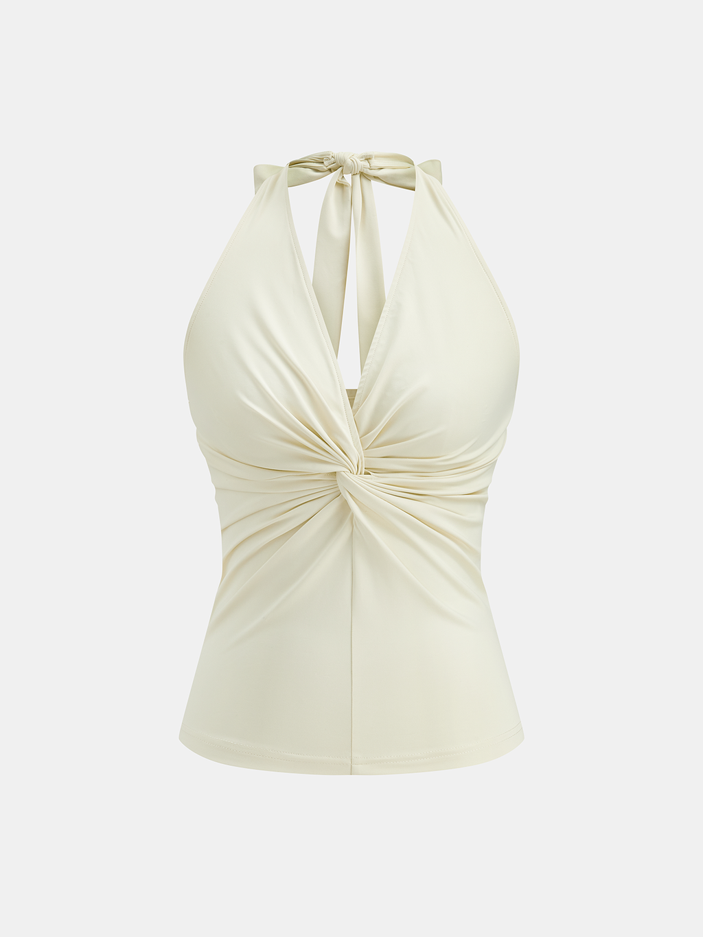 Neckholder-Top mit Twist-Front