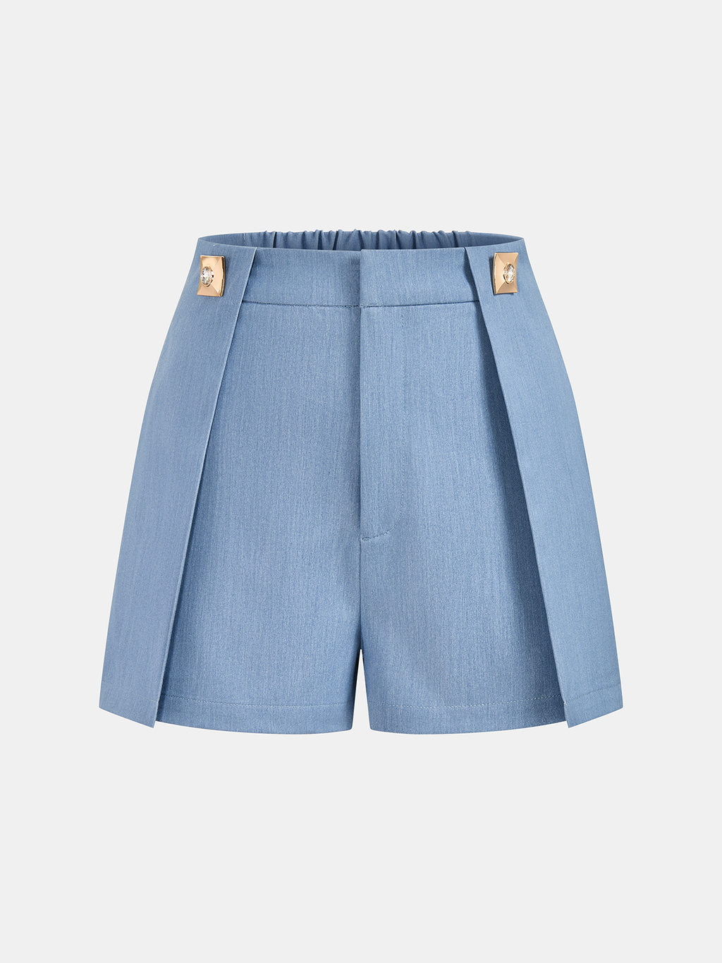 Bequeme Shorts mit mittlerer Leibhöhe und Verzierung
