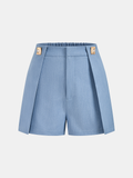 Bequeme Shorts mit mittlerer Leibhöhe und Verzierung