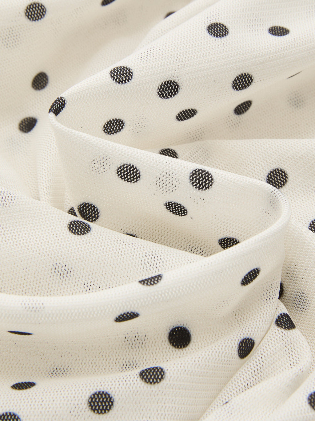 Haut à une épaule, à pois et fleurs 3D