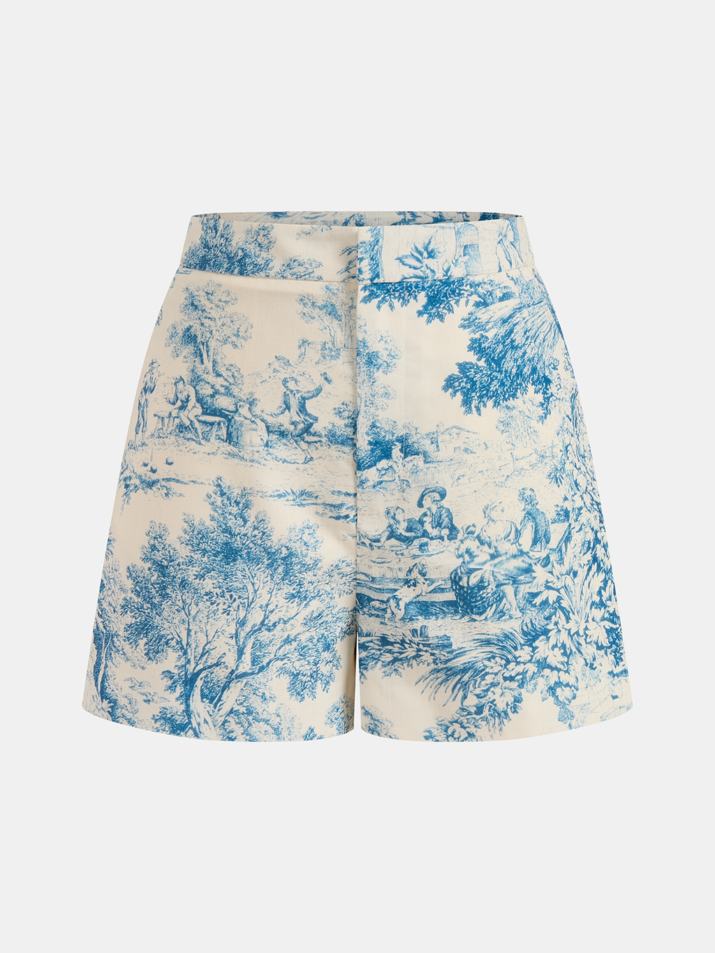 Ärmelloses Weste- & Shorts-Set mit Toile-Druck