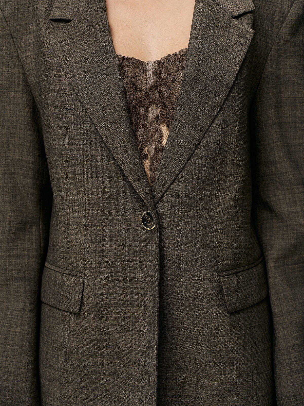 Blazer mit Schnürung hinten