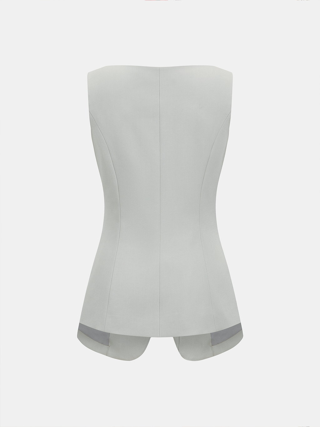 Metal Button Sleeveless Vest & Mini Skirt Set