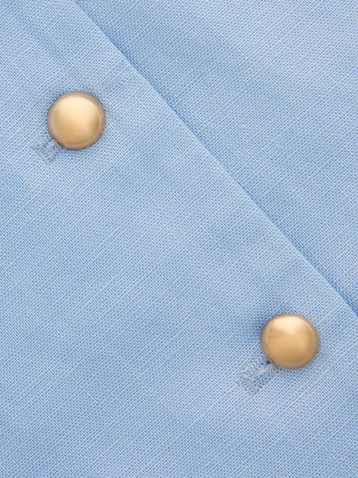 Ensemble gilet dos nu boutonné et short en mélange Tencel