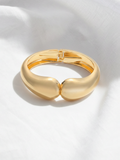 Sculptural Hinged Cuff Bracelet