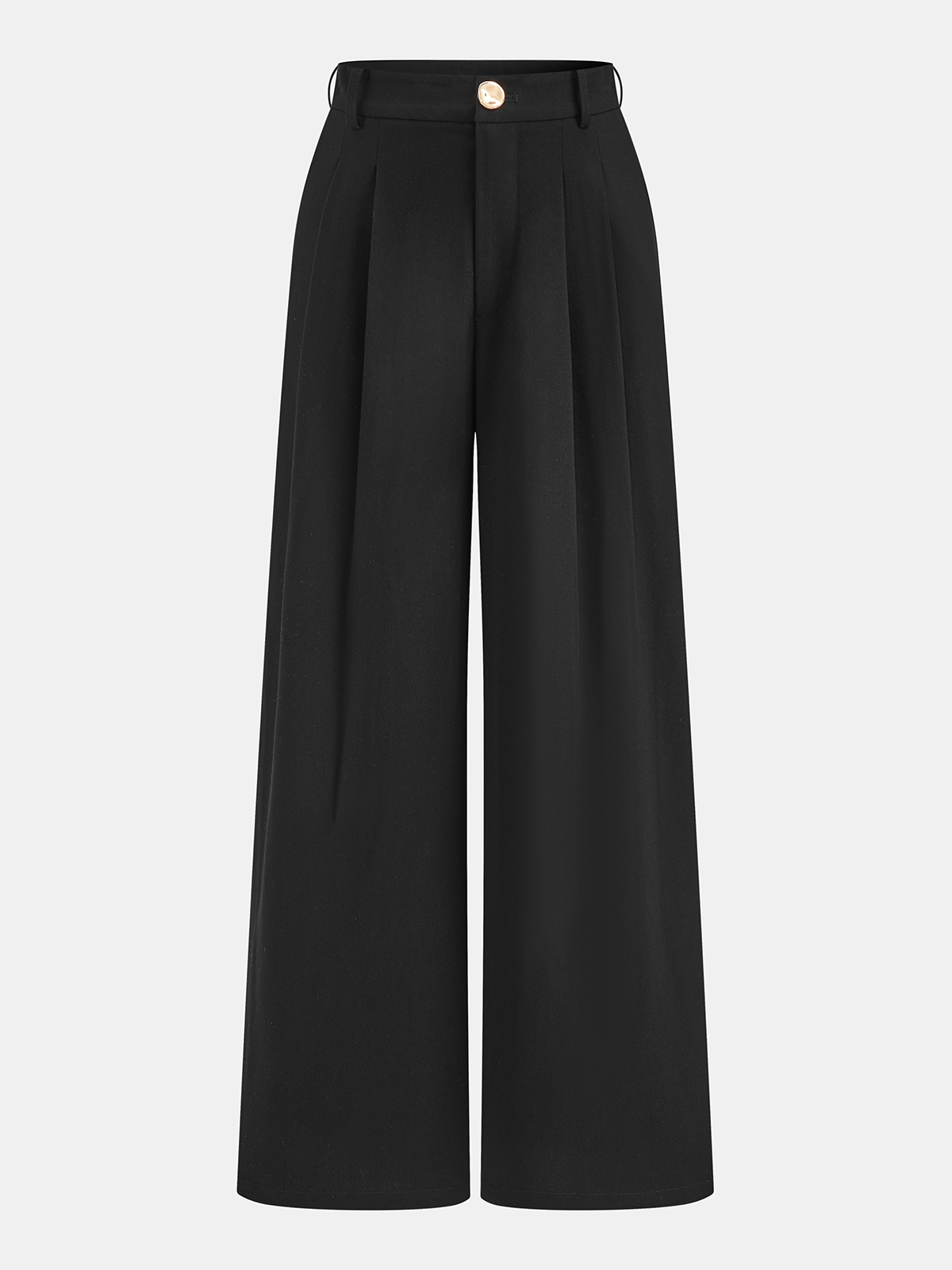 Ensemble haut froncé sans manches et pantalon plissé