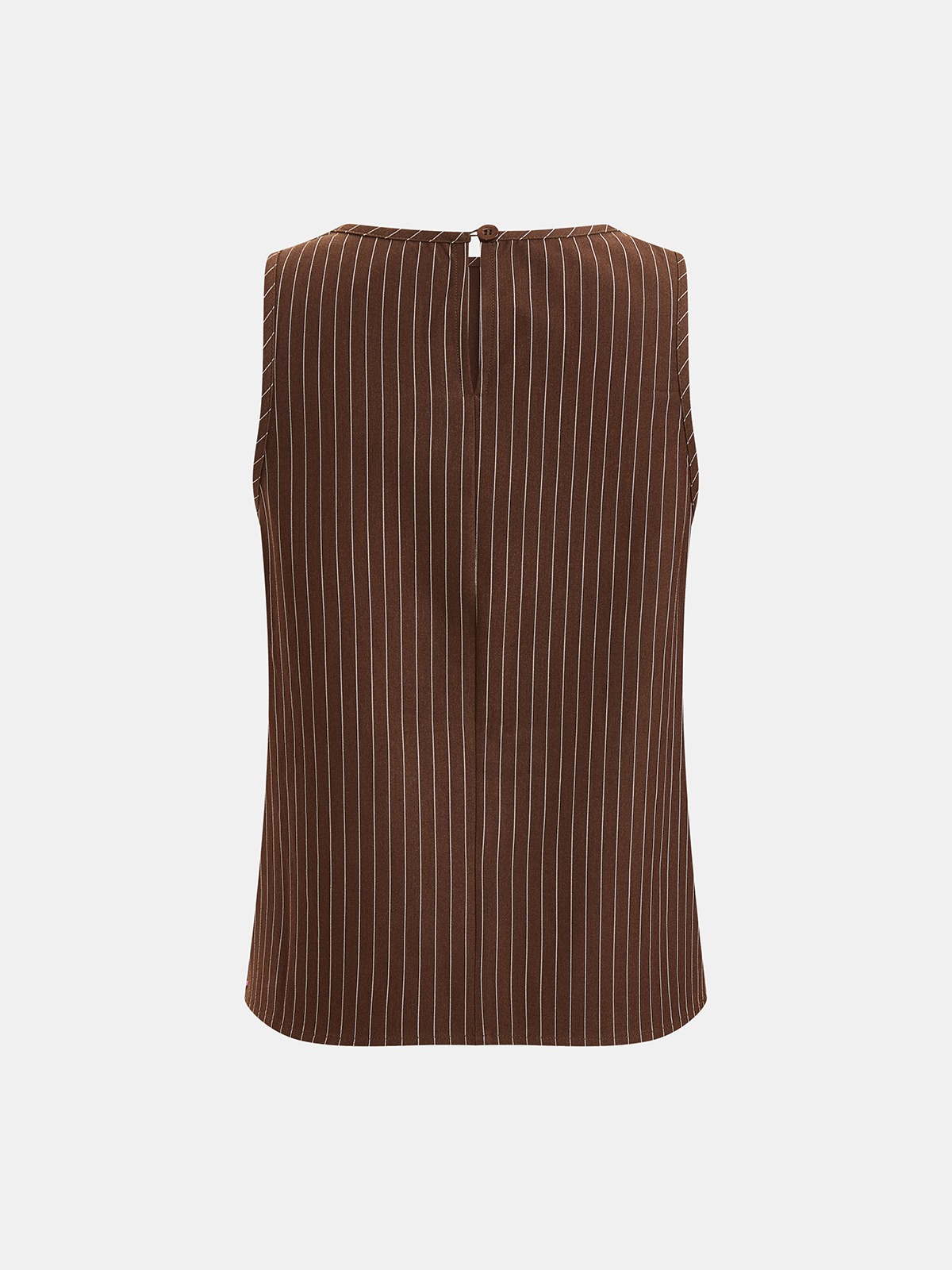 Nadelstreifen-Set aus ärmellosem Oberteil und Hose mit Gürtel