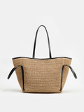 Grand sac fourre-tout en paille tressée