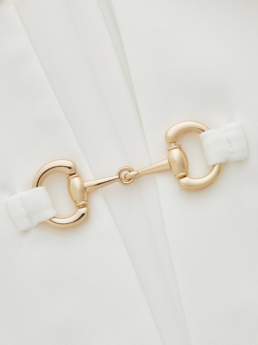 Ärmelloses Falten-Minikleid mit Horsebit-Detail