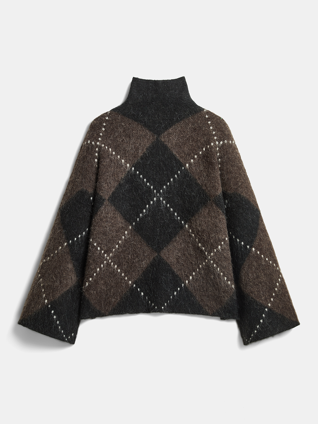 Ensemble pull en laine mélangée Argyle et mini-jupe