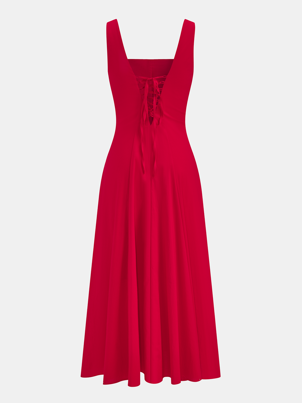 Robe longue boutonnée en mélange de coton
