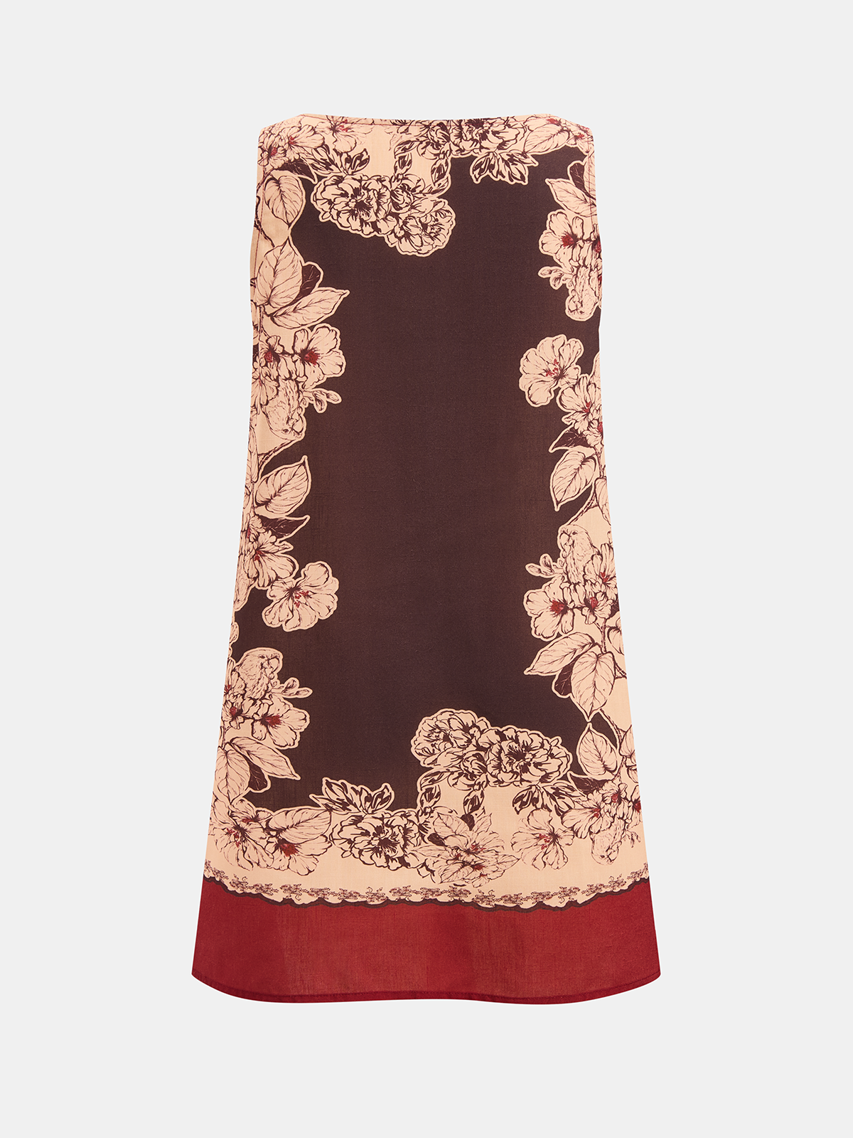Vintage Floral Sleeveless Shift Dress