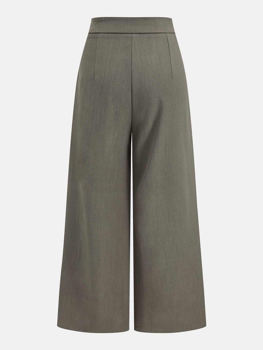 Pantalon large portefeuille taille mi-haute