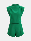 Ärmelloser Neckholder-Jumpsuit mit Drapierung