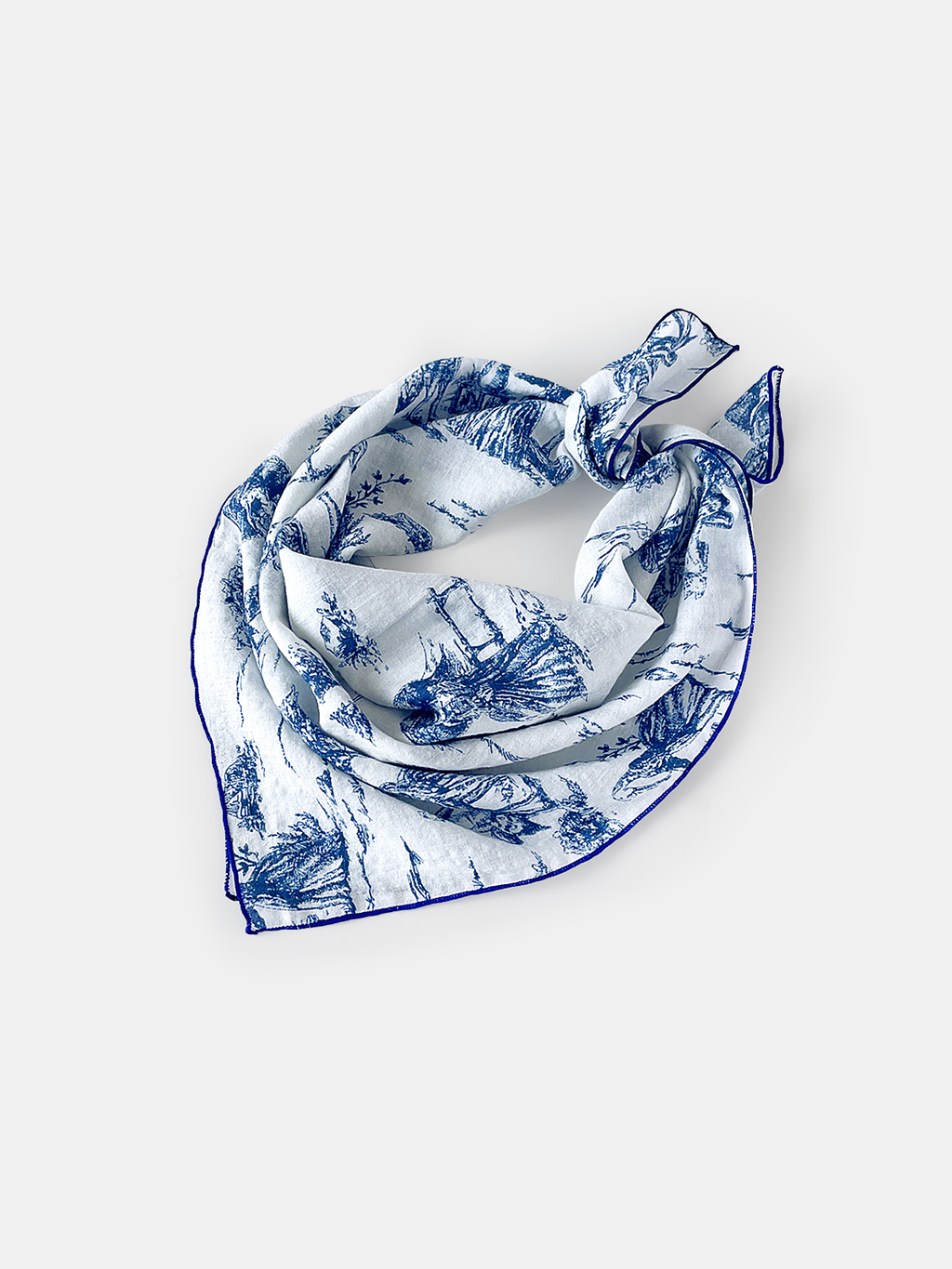 Foulard bandana en coton imprimé toile