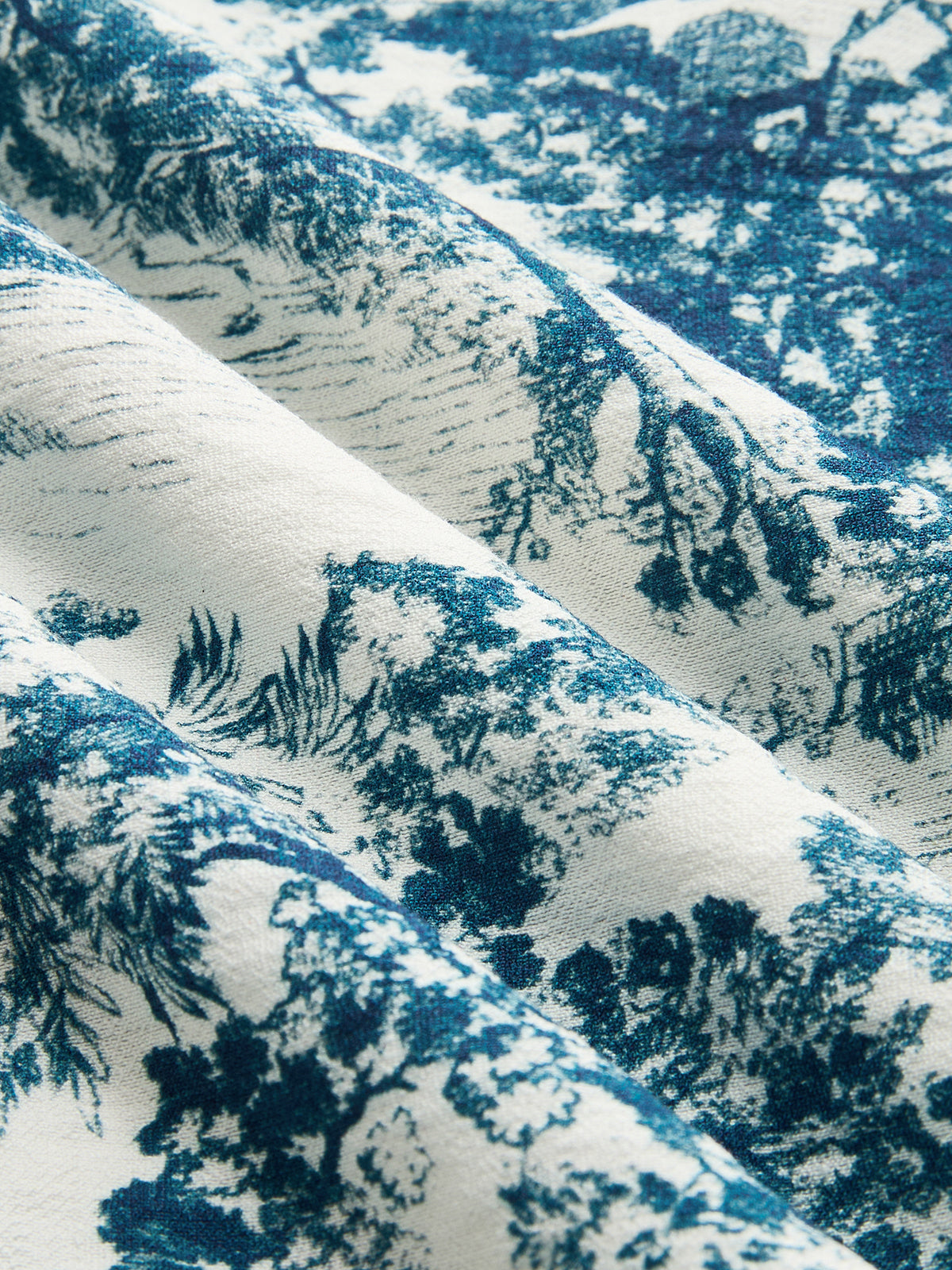 Maxikleid mit Toile-Print, Kragen und Knopfleiste