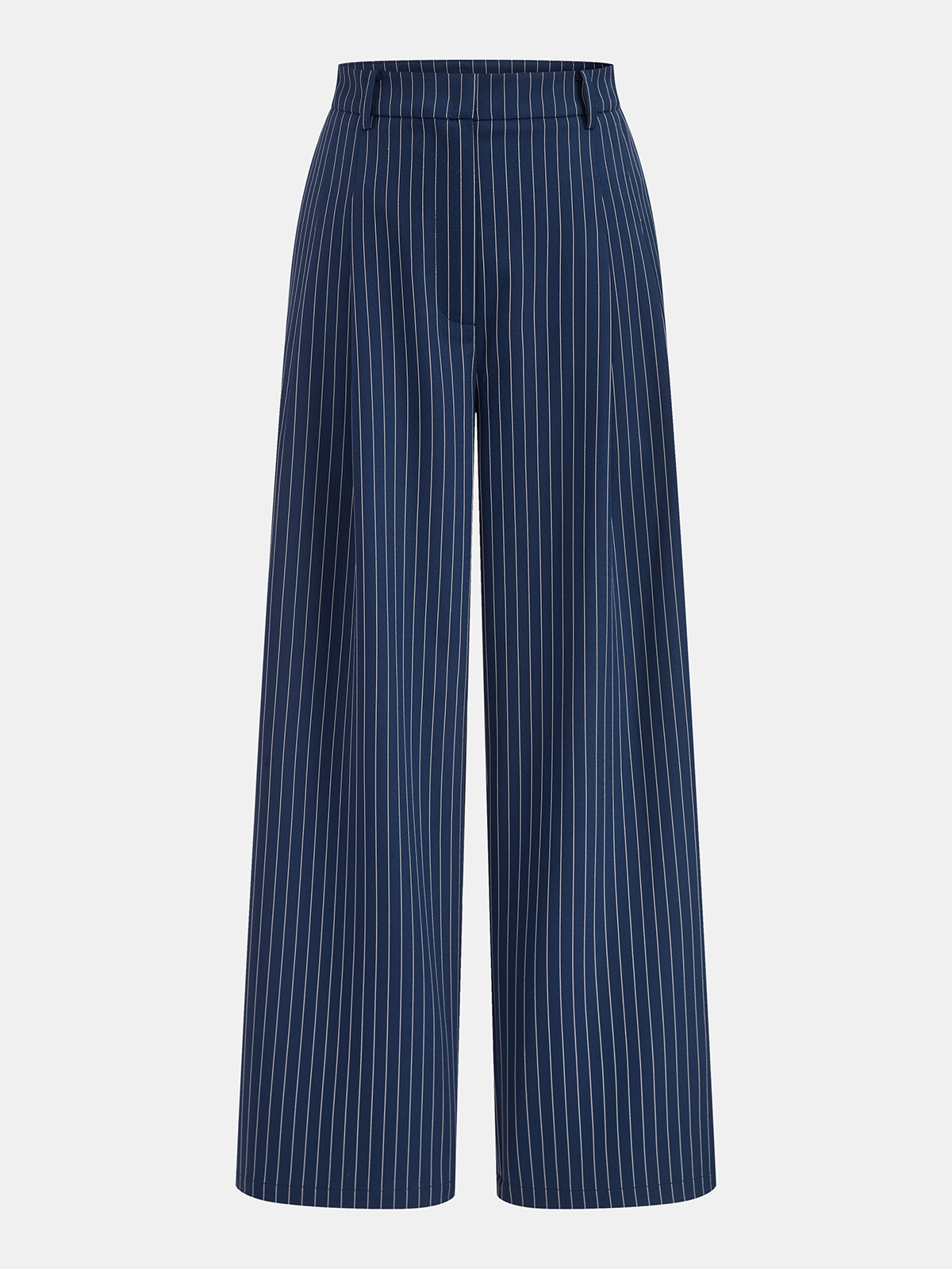 Ensemble pantalon et haut rayé à une épaule