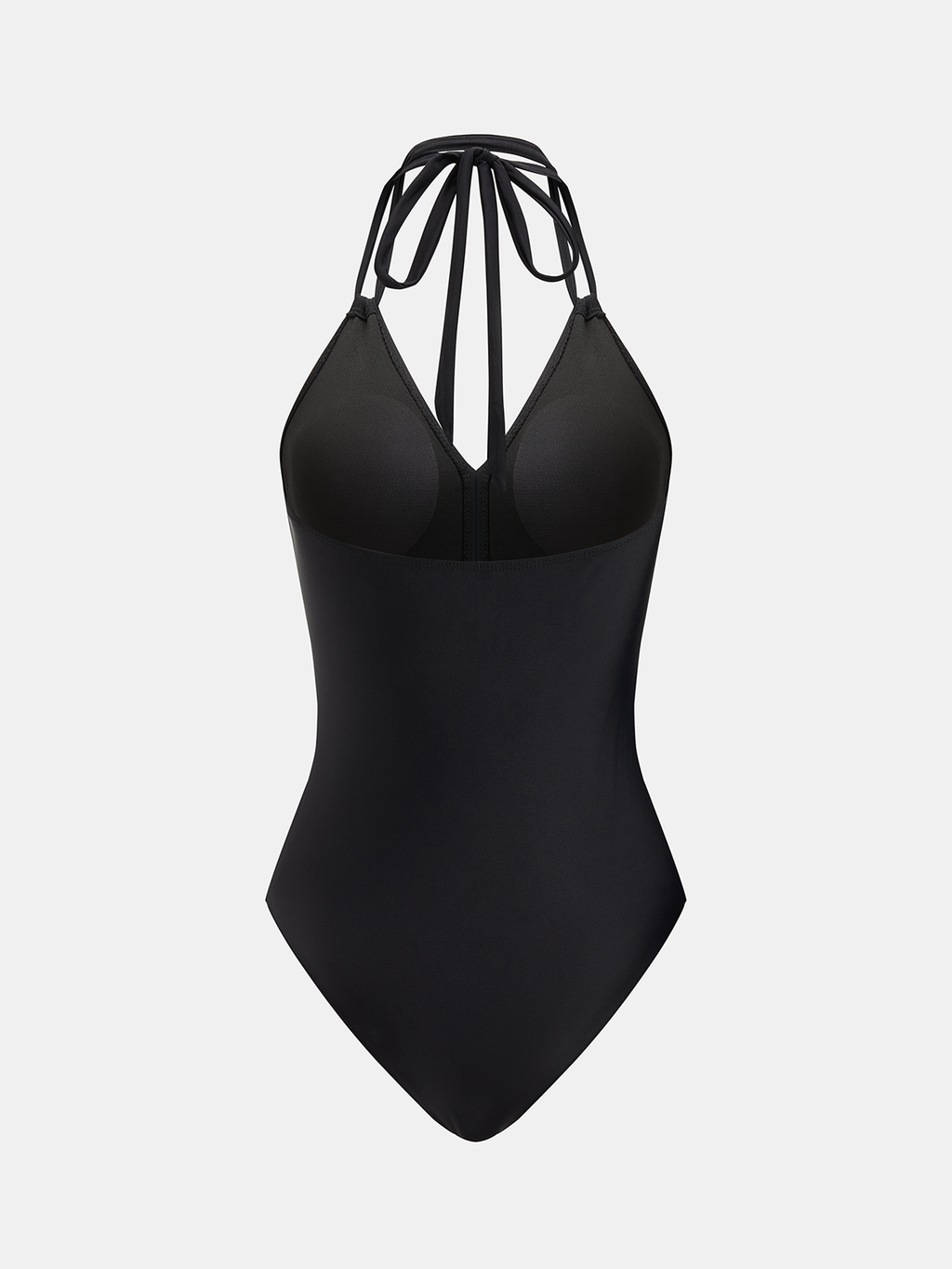 Maillot de bain une pièce licou en résille croisée