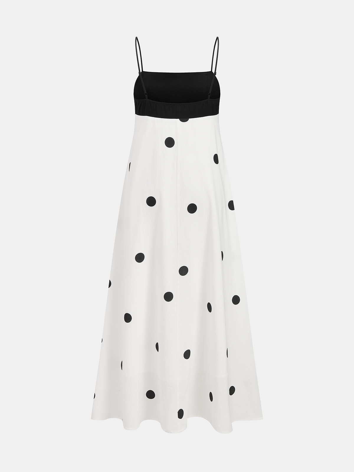 Gepunktetes Color-Block-Cami-Kleid