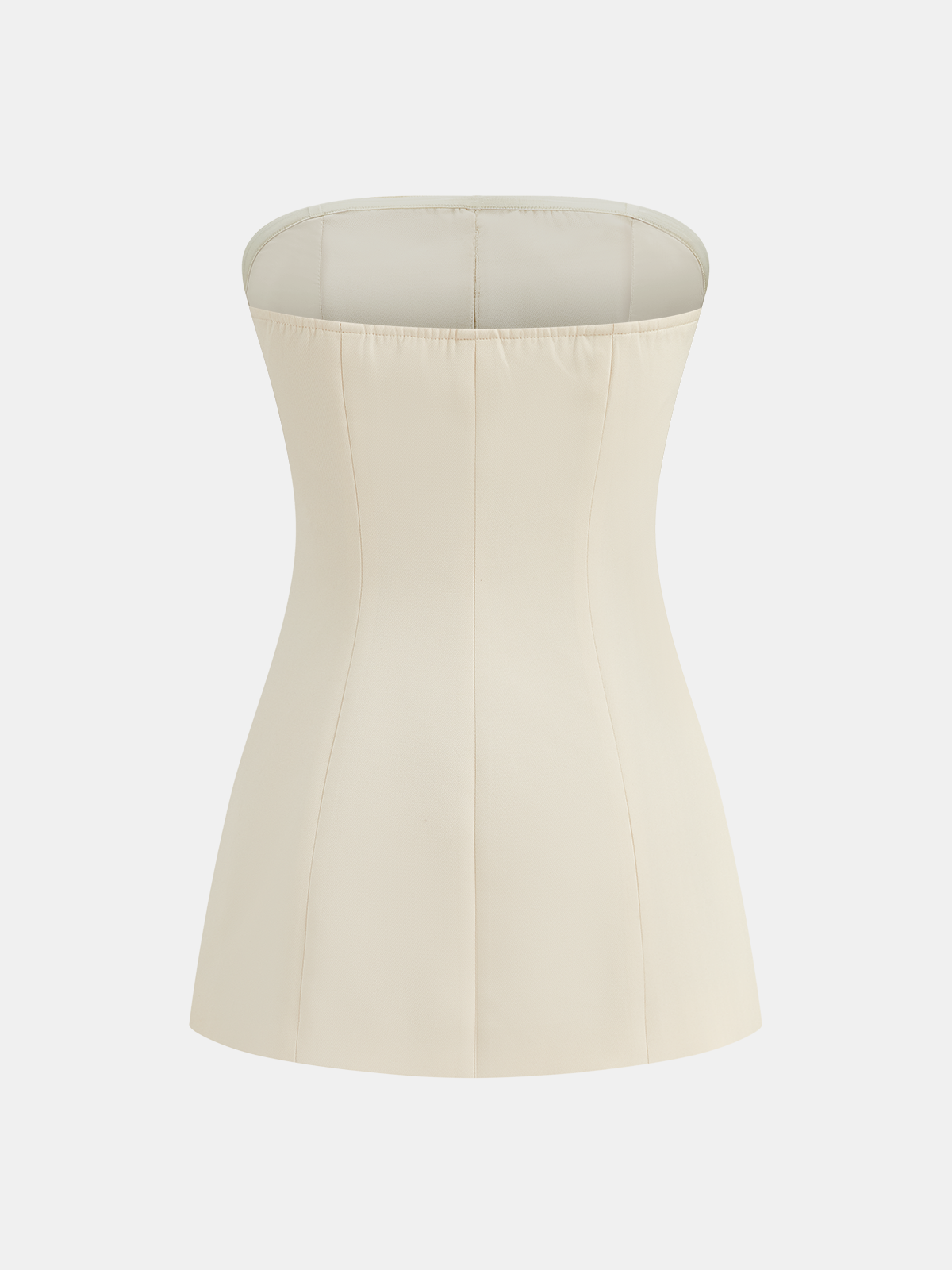 Ensemble haut bandeau boutonné et mini-jupe