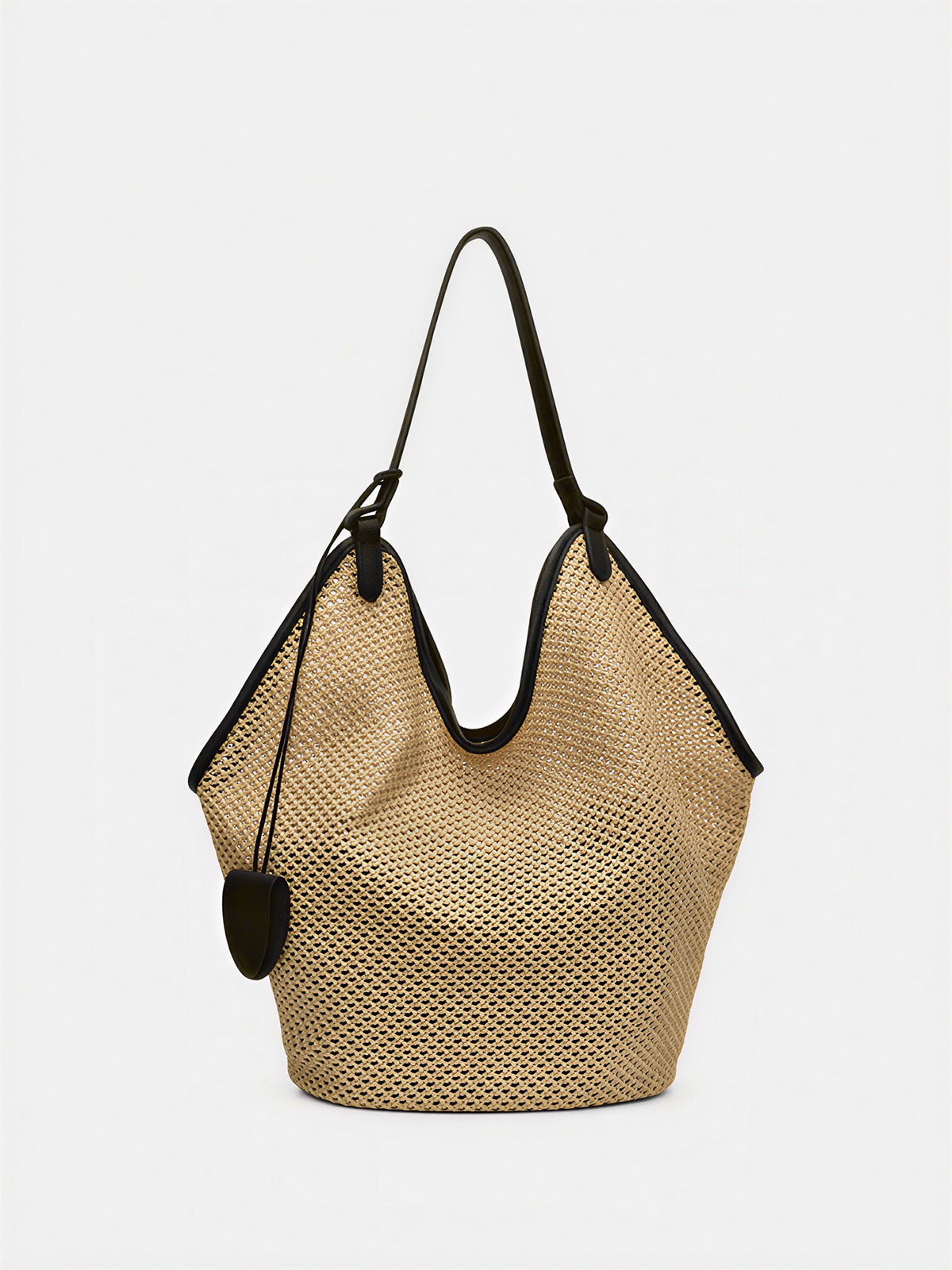 Strohgewebte Hobo-Tasche mit großem Fassungsvermögen