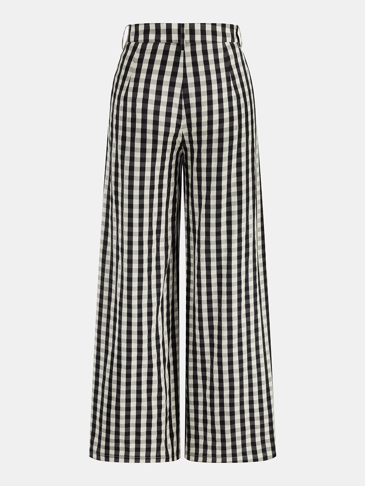 Ensemble top licou et pantalon à nouer à la taille en vichy