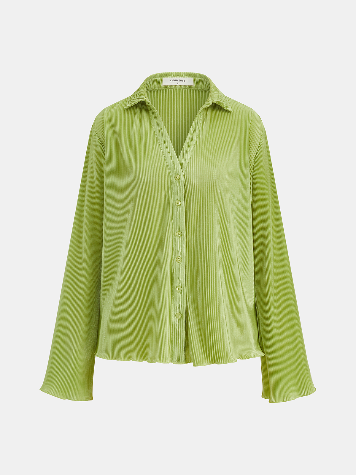 Plissiertes Crop-Shirt mit gedrehter Vorderseite und Shorts-Set