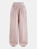 Elastische Taille Glänzende Laternenhose