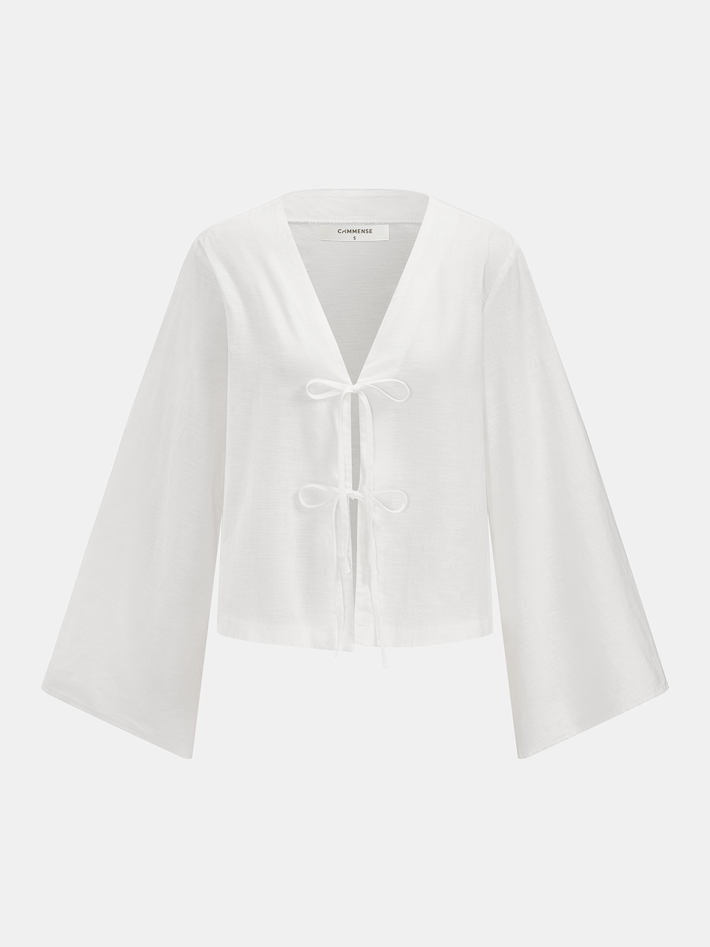 Ensemble Blouse à nouer en coton et Short à volants