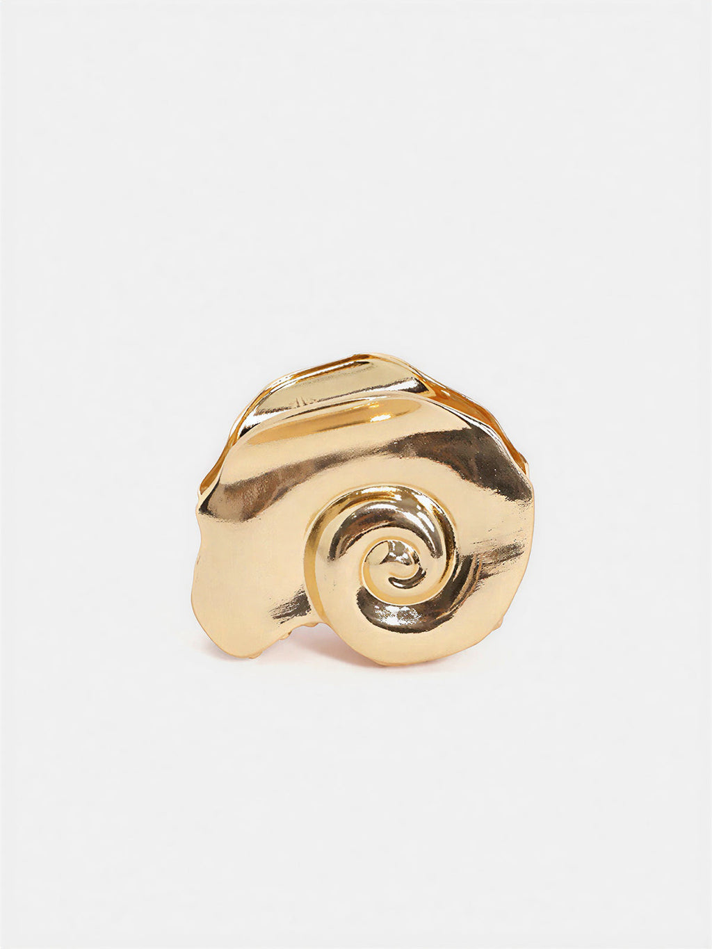 Spiral-Muschel-Haarklammer aus Metall