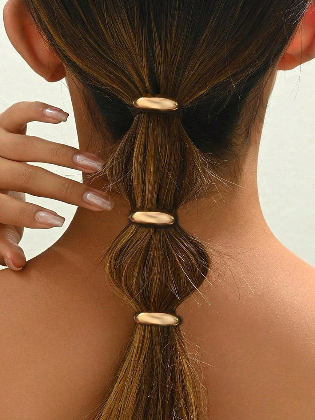 Pique à Cheveux Ovale Minimaliste Lisse et Unique